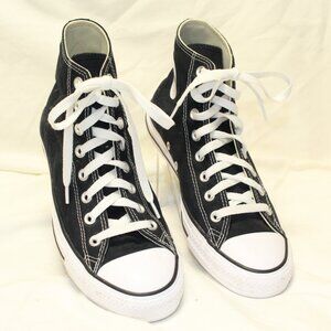 Converse Chuck Taylor All Star Unisex M 8 W 10 Black High Top Sneakers M9160 EUC